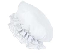 MZRAN Gorras de encaje para mujer, para fiesta temática, vestido de sirvienta, cosplay, sombrero blanco, tocado de enfermera