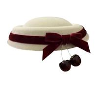 MZRAN Gorro con colgante de cereza, clip para el pelo, pequeño pasador para sombrero para mujeres y adolescentes, niñas, fiesta de noche, para todas las edades