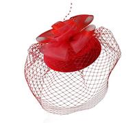 MZRAN Gorro de malla suave con clip de base resistente, elegante tocado para disfraces, cumpleaños, reuniones familiares, accesorio para el pelo de tul