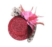 MZRAN Horquilla para el pelo con plumas de los años 20 para cócteles, fiestas, elegante, tocado para cosplay, disfraz de cosplay, tocado para fiesta de té