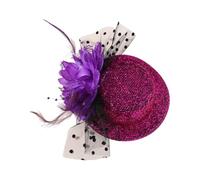 MZRAN Horquilla para el pelo con plumas de los años 20 para cócteles, fiestas, elegante, tocado para cosplay, disfraz de cosplay, tocado para fiesta de té