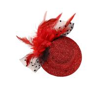 MZRAN Horquilla para el pelo con plumas de los años 20 para cócteles, fiestas, elegante, tocado para cosplay, disfraz de cosplay, tocado para fiesta de té