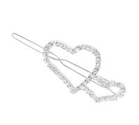 MZRAN Horquilla para el pelo de corazón con diamantes de imitación, elegante horquilla lateral para fiestas, bodas y uso diario