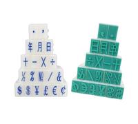 MZRAN Juego de 20 sellos con símbolo de fecha, mes y año, desmontables, para niños, adultos, tarjetas, álbumes de recortes, enseñanza, juego de sellos