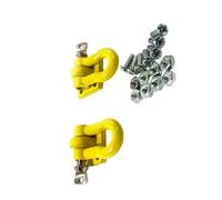 MZRAN Juego de ganchos de remolque de simulación de metal para modelos de vehículos de escalada a escala 1:10