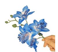 MZRAN Linda pinza para el pelo artificial con diseño de flor de Cymbidium para niñas, tendencia de los años 2000