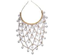 MZRAN Lujosas diademas de malla y perlas, elegantes sombreros de malla de perlas para mujeres que buscan un aspecto sofisticado