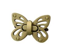 MZRAN Mariposa compacta para bolsas, cierre de metal, apto para artículos esenciales de viaje, instalación sin esfuerzo, práctico cierre de bolsa de metal, marrón, One Size