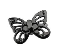 MZRAN Mariposa compacta para bolsas, cierre de metal, apto para artículos esenciales de viaje, instalación sin esfuerzo, práctico cierre de bolsa de metal, Black, One Size