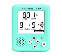 MZRAN Metrónomo digital pequeño electrónico generador de tonos, afinador pequeño para deportes y correr, para principiantes, para guitarra, violín, bajo, instrumentos musicales, accesorios