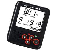 MZRAN Metrónomo digital pequeño electrónico generador de tonos, afinador pequeño para deportes y correr, para principiantes, para guitarra, violín, bajo, instrumentos musicales, accesorios