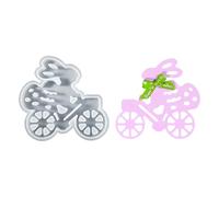 MZRAN Molde de silicona con diseño de fácil liberación para manualidades, figuras de conejos de Pascua, actividades familiares, apto para alimentos, molde de conejos de Pascua