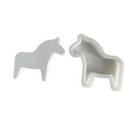 MZRAN Moldes de resina de caballo para manualidades, decoración de fondant, chocolate, horneado y manualidades