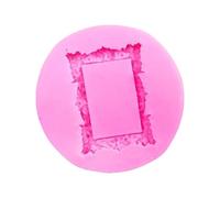 MZRAN Moldes de silicona con marco de fote de resina epoxi para jabón, fondant, silicona para pastel de chocolate, caramelo