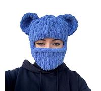 MZRAN Oreja de oso oso sombrero bufanda Halloween Halloween fiesta sombrero divertido capucha invierno cálido con capucha