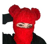 MZRAN Oreja de oso oso sombrero bufanda Halloween Halloween fiesta sombrero divertido capucha invierno cálido con capucha