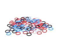 MZRAN Paquete de 100 anillos de palomas coloridos diseñados para un entrenamiento y gestión eficientes con anillos de identificación de palomas de goma