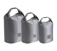 MZRAN Paquete de 3 bolsas secas ultraligeras para camping, senderismo y aventuras en motocicleta, bolsas portátiles, Gray, Talla única