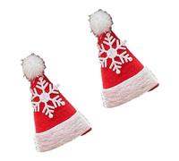 MZRAN Pinza para el pelo de fiesta, gorro de Papá Noel, con purpurina, para Halloween, Navidad, suministros de fiesta