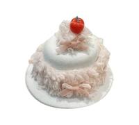 MZRAN Pinza para el pelo ligera y cómoda para sombrero de cumpleaños con diseños de pastel crema, decoración para el cabello para mujeres de moda