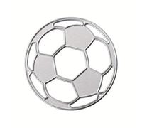 MZRAN Plantillas de corte con forma de fútbol, plantillas de acero al carbono para hacer tarjetas, embalaje, decoración, diseño de fútbol