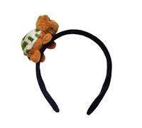 MZRAN Popular cuerda de pelo de tortuga peluda para adultas y niñas, broche de dibujos animados, bonito lazo para el pelo, soporte para cola de caballo
