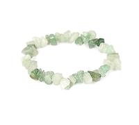 MZRAN Pulseras de piedras preciosas naturales con cuentas de chakras de cristal de color piedra de grava para protección de oración de yoga