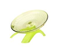 MZRAN Rueda de ejercicio de jerbo silenciosa con punta estable en forma de plato inmune para mascotas pequeñas, disco para correr para jaula, rueda de ejercicio