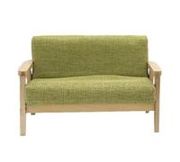 MZRAN Sofá biplaza para dormitorio, sillón brillante, modelo de muebles en miniatura, casas de muñecas, accesorio de sofá, juego realista, modelo de sofá en miniatura 1:12