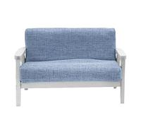 MZRAN Sofá biplaza para dormitorio, sillón brillante, modelo de muebles en miniatura, casas de muñecas, accesorio de sofá, juego realista, modelo de sofá en miniatura 1:12