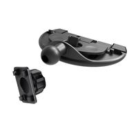 MZRAN Soporte de teléfono ABS para coche, para ranura de disco compacta, superficies antideslizantes, no bloquea el salpicadero, mejora la conducción, soporte compacto para ranura de disco