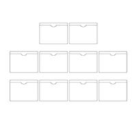 MZRAN Soporte para tarjetas de coche, organizador de boletos para parabrisas, para permiso de estacionamiento, soportes adhesivos para documentos, bolsillos transparentes, soportes para etiquetas de