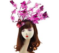 MZRAN Tocado de mariposas para mujer, diadema de mariposas, corona de fiesta, tocado de disfraz