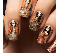 MZRAN Uñas postizas elegantes a presión, diseños de belleza, uñas adhesivas, accesorios de uñas para entusiastas del arte de las uñas