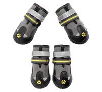 MZRAN Zapatos antideslizantes para mascotas, paquete de 4 unidades, transpirables, para razas pequeñas a grandes, senderismo, caminatas, protectores de patas para perros