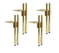 MZSKLW 4 patas cónicas para gabinete, muebles de sala de estar, patas de metal para sofá, banco, consola, mesa auxiliar, mesita de noche, patas de armario (dorado, 4 piezas)