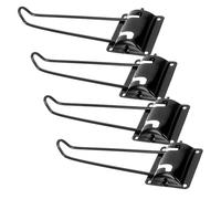 MZSKLW 4 patas de mesa pequeñas plegables para mesas de café para muebles, horquillas de metal, color negro