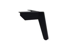 MZSKLW 4 patas de sofá para muebles de metal, color negro y dorado, mueble de TV, cama, mesa de café, taburete, silla, herrajes para pies de 8/10/12/15 cm (negro-10 cm-4 piezas)