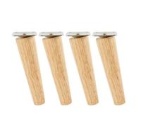 MZSKLW 4 patas rectas de madera maciza de 8/15/20 cm de altura, para sofá, cama, armario, mesa y silla, patas inclinadas (15 cm de pie oblicuo)