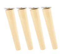MZSKLW 4 patas rectas de madera maciza de 8/15/20 cm de altura, para sofá, cama, armario, mesa y silla, patas inclinadas (20 cm de pie oblicuo)