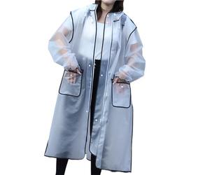 MZSKLW Chubasquero Impermeable Largo de Cuerpo Entero a Prueba tormentas, Bicicleta eléctrica, Individual, for Mujer, Hombre, Moda, Estudiante, batería, Poncho for Adulto(White,XXL)