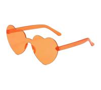 MZSKLW Gafas de Sol Gafas De Sol Corazón Melocotón Amor Color Gelatina Sin Montura Una Pieza Colores Deslumbrantes(5)