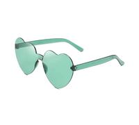 MZSKLW Gafas de Sol Gafas De Sol Corazón Melocotón Amor Color Gelatina Sin Montura Una Pieza Colores Deslumbrantes(10)