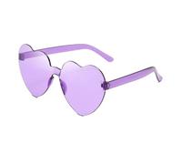 MZSKLW Gafas de Sol Gafas De Sol Corazón Melocotón Amor Color Gelatina Sin Montura Una Pieza Colores Deslumbrantes(11)