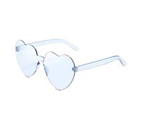 MZSKLW Gafas de Sol Gafas De Sol Corazón Melocotón Amor Color Gelatina Sin Montura Una Pieza Colores Deslumbrantes(30)