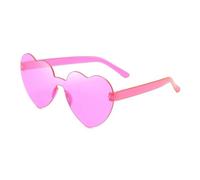 MZSKLW Gafas de Sol Gafas De Sol Corazón Melocotón Amor Color Gelatina Sin Montura Una Pieza Colores Deslumbrantes(12)