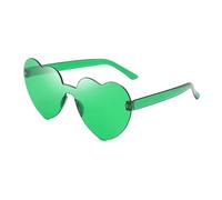 MZSKLW Gafas de Sol Gafas De Sol Corazón Melocotón Amor Color Gelatina Sin Montura Una Pieza Colores Deslumbrantes(13)