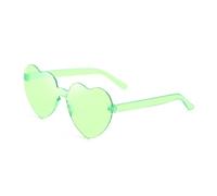 MZSKLW Gafas de Sol Gafas De Sol Corazón Melocotón Amor Color Gelatina Sin Montura Una Pieza Colores Deslumbrantes(24)