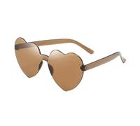 MZSKLW Gafas de Sol Gafas De Sol Corazón Melocotón Amor Color Gelatina Sin Montura Una Pieza Colores Deslumbrantes(9)
