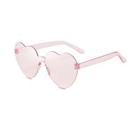 MZSKLW Gafas de Sol Gafas De Sol Corazón Melocotón Amor Color Gelatina Sin Montura Una Pieza Colores Deslumbrantes(20)